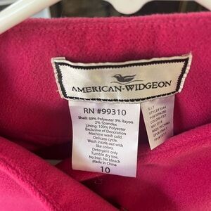American Wigdeon Bright Pink Dress Coat